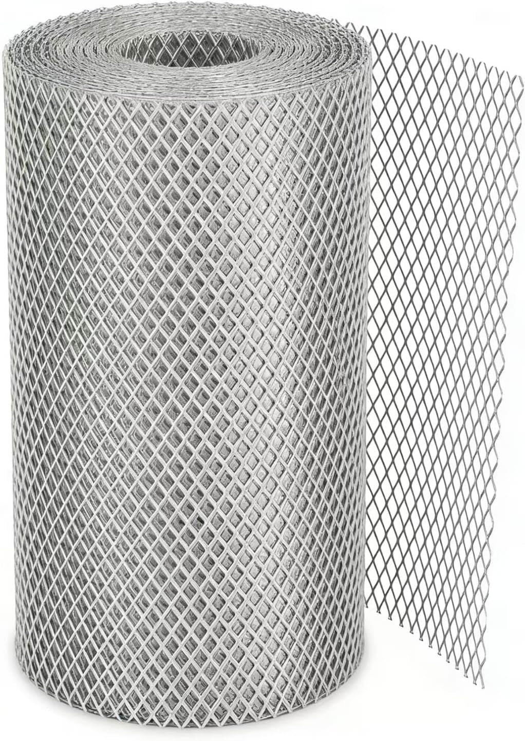 6 Inch x 100 Feet Galvanized Iron Gutter Guards Mesh Roll, Rust-Proof Gutter Covers, Leaf Guard Protects from Branches, Leaves, Debris, Easy DIY Installation Gutter Protection