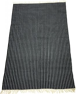 Trendcarpet Tappeto di Stracci - Eila (Grigio/Nero)