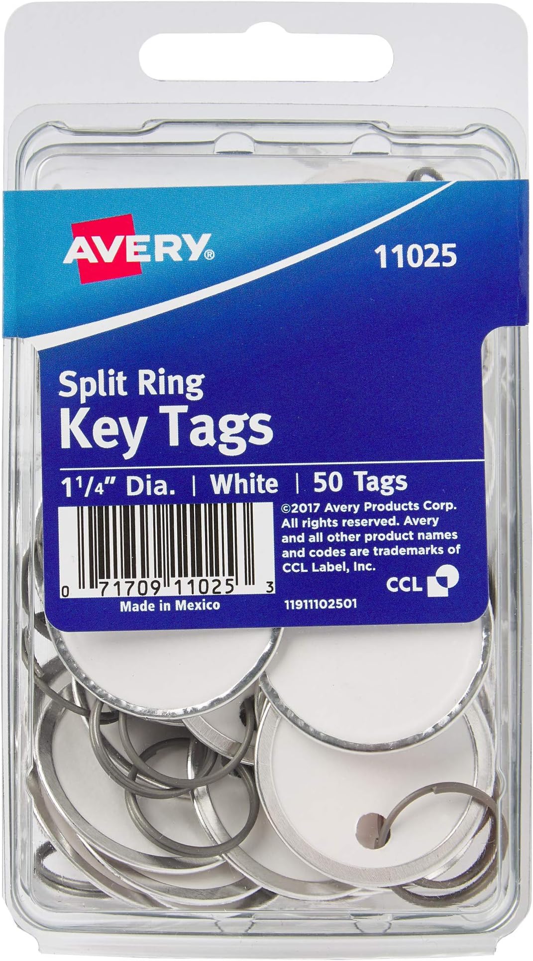 Amazon.com : Avery Metal Rim Key Tags, 1.25