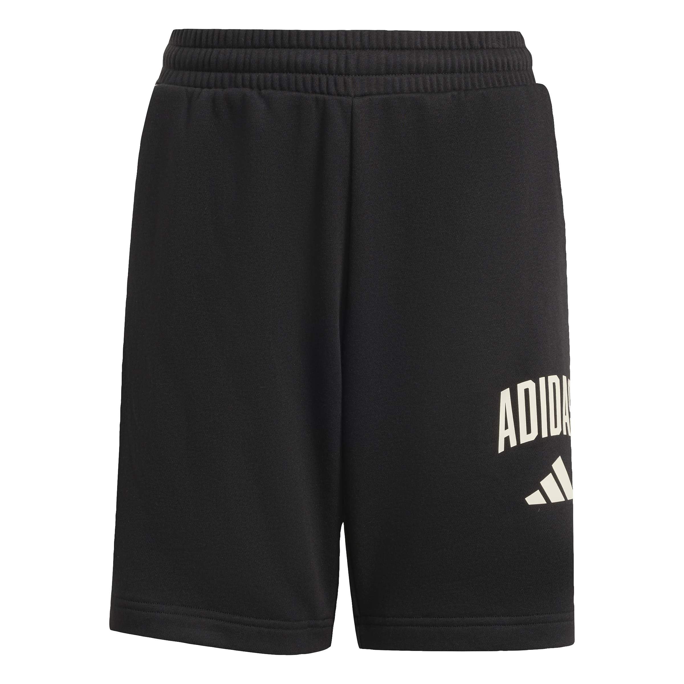 adidas Unisex Kids Seasonals Collegiate Typography Short, Black, 11-12 Years