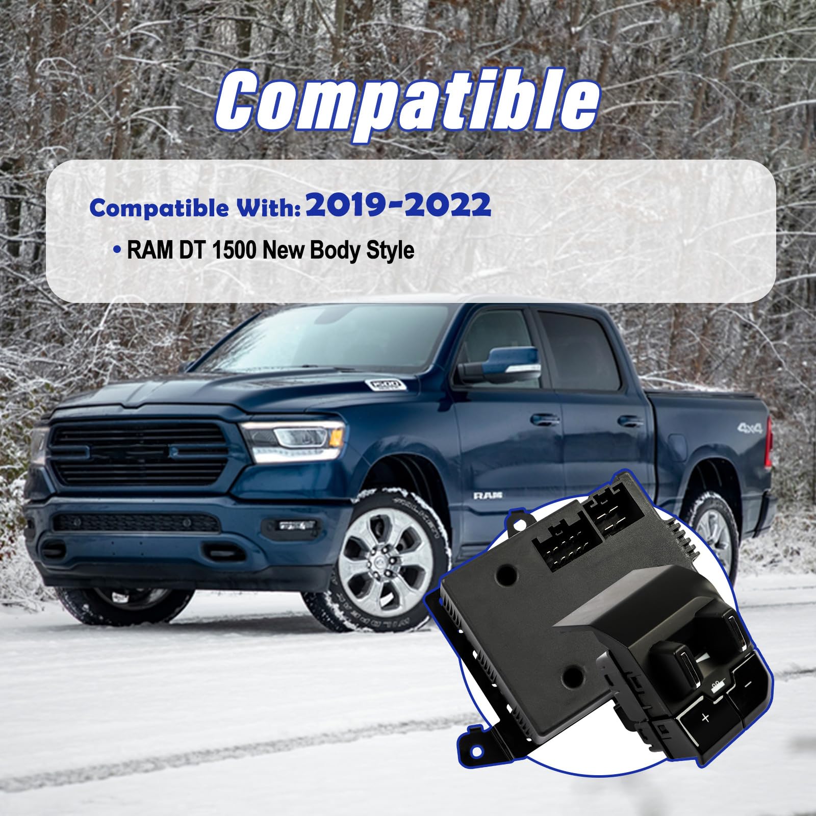 Commande De Frein De Remorque Mopar Pour Ram DT 1500 - Réf. 82219240AA - Neuf Avec Notice & Vis - Garantie 2 Ans