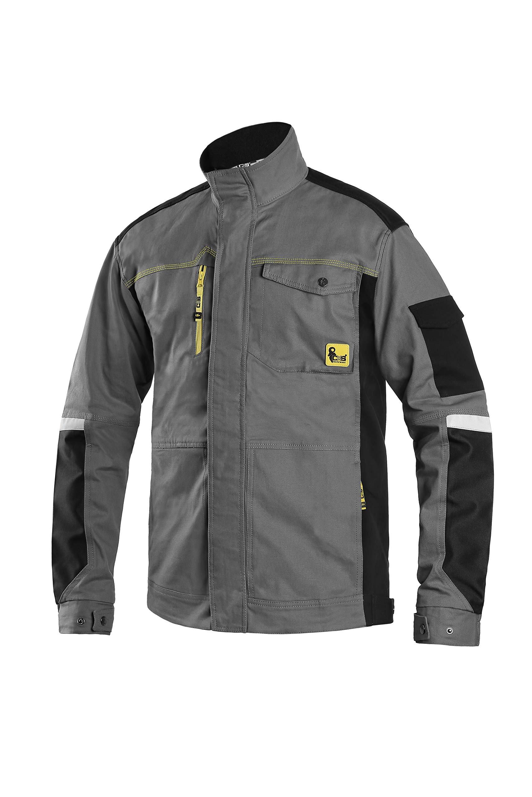 CXS Stretch Herren Arbeitsjacke, Bundsjacke, Arbeitsbundjacke - Hochwertige, komfortable und atmungsaktive Arbeitsovealls für Herren mit modernem Schnitt Gr.50
