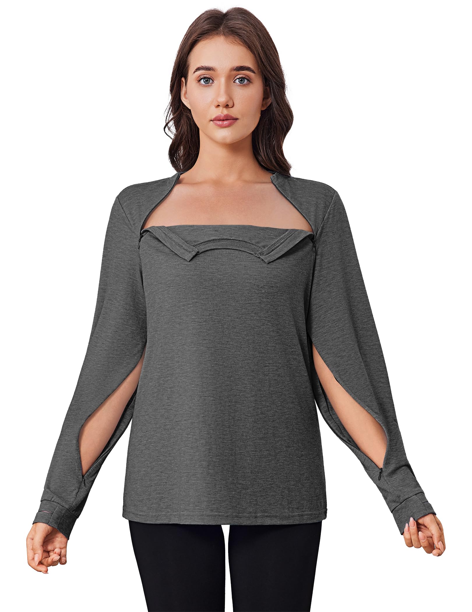 Sweatshirt post-chirurgie de qualité supérieure pour traitement par chimiothérapie - 7