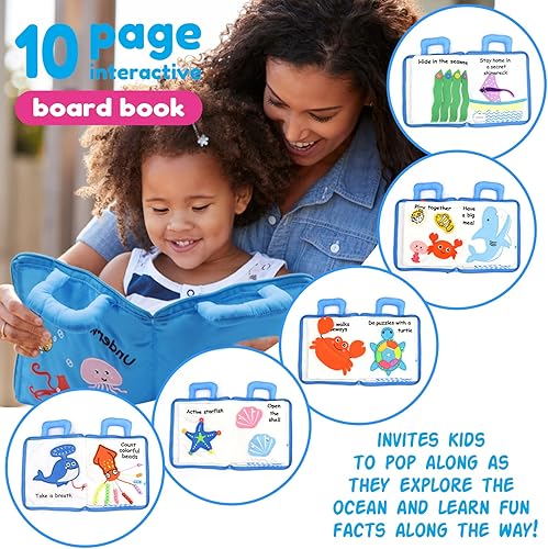 Miniatura 2 de Bestinfant Libro silencioso para niños pequeños de 1 a 3 años libro ocupado Montessori para niños de 2 a 4 años desarrollo de habilidades de