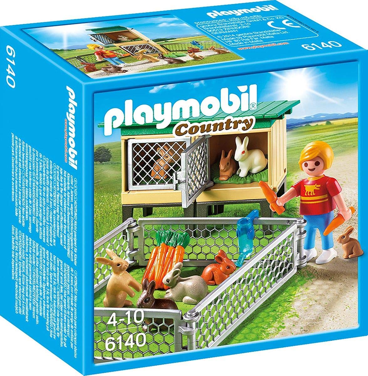 PLAYMOBIL Country 6140 Klatka dla królików z wolnym wybiegiem, od 4 lat