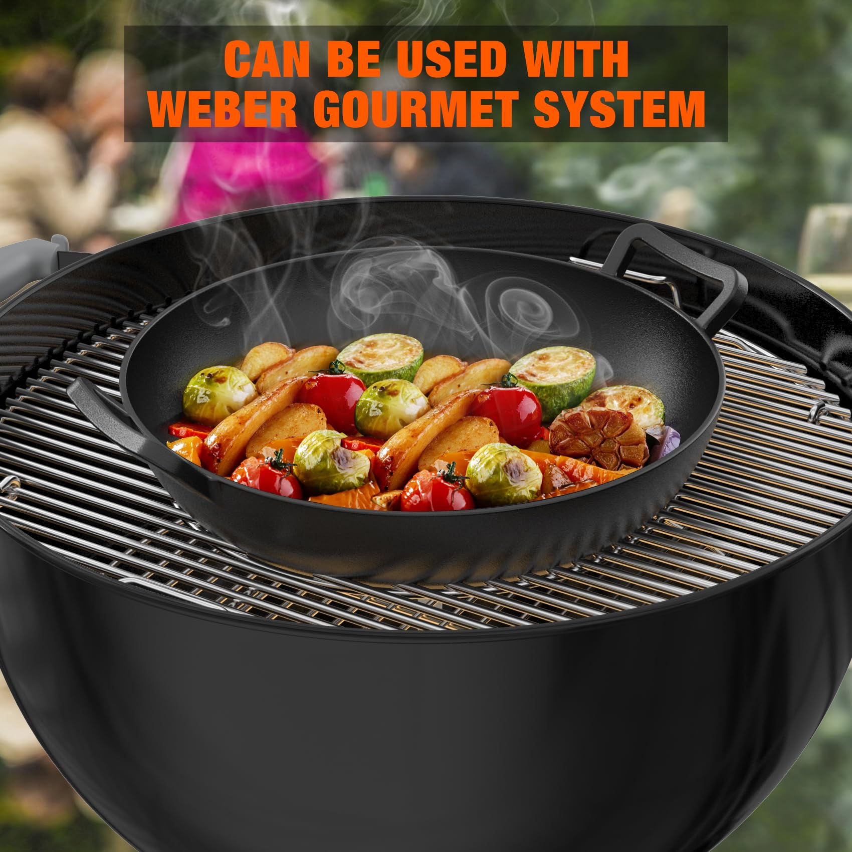 Weber 8856 Wok System Cast Iron Wok For Weber Gourmet System Weber
