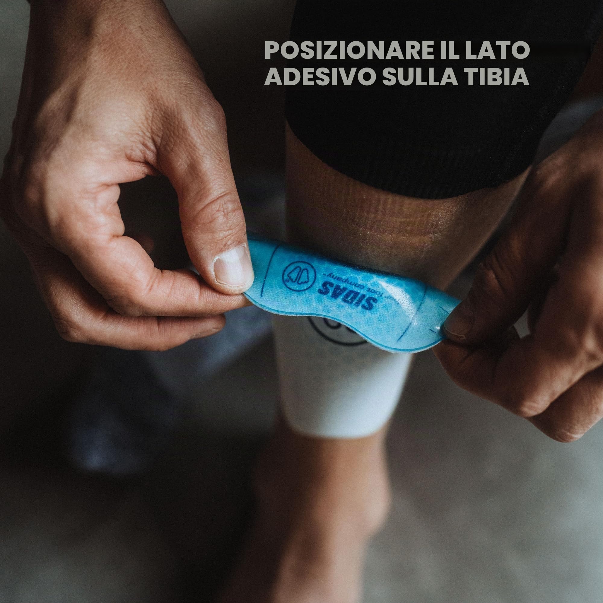 Sidas Shin Protectors, Coppia di protezioni tibiali in gel, Protezioni tibiali per lo sci, Alleviano il dolore alla tibia causato dagli scarponi da sci, Lavabili e riutilizzabili