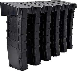 BOOSTEADY ABS 6 Standard PMAG Rack Wall Mount, Wall Magazine Display, Detachable Wall Mags Storage Organization System