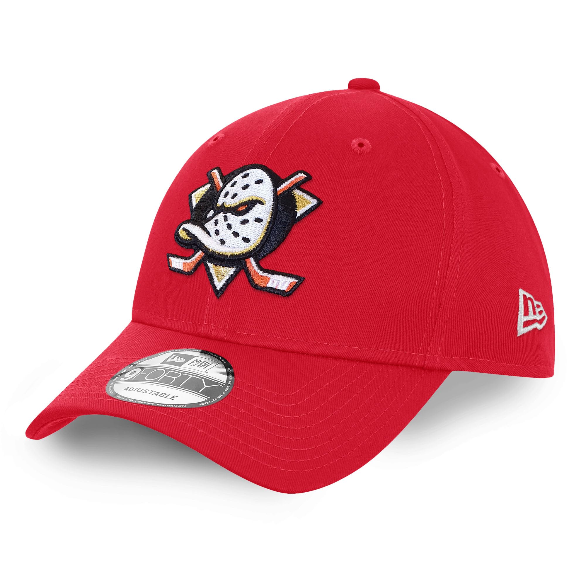 New Era Unisex Anaheim Ducks #36177 Anaheim Ducks Nhl Injection Red 9Forty Adjustable Snapback Cap