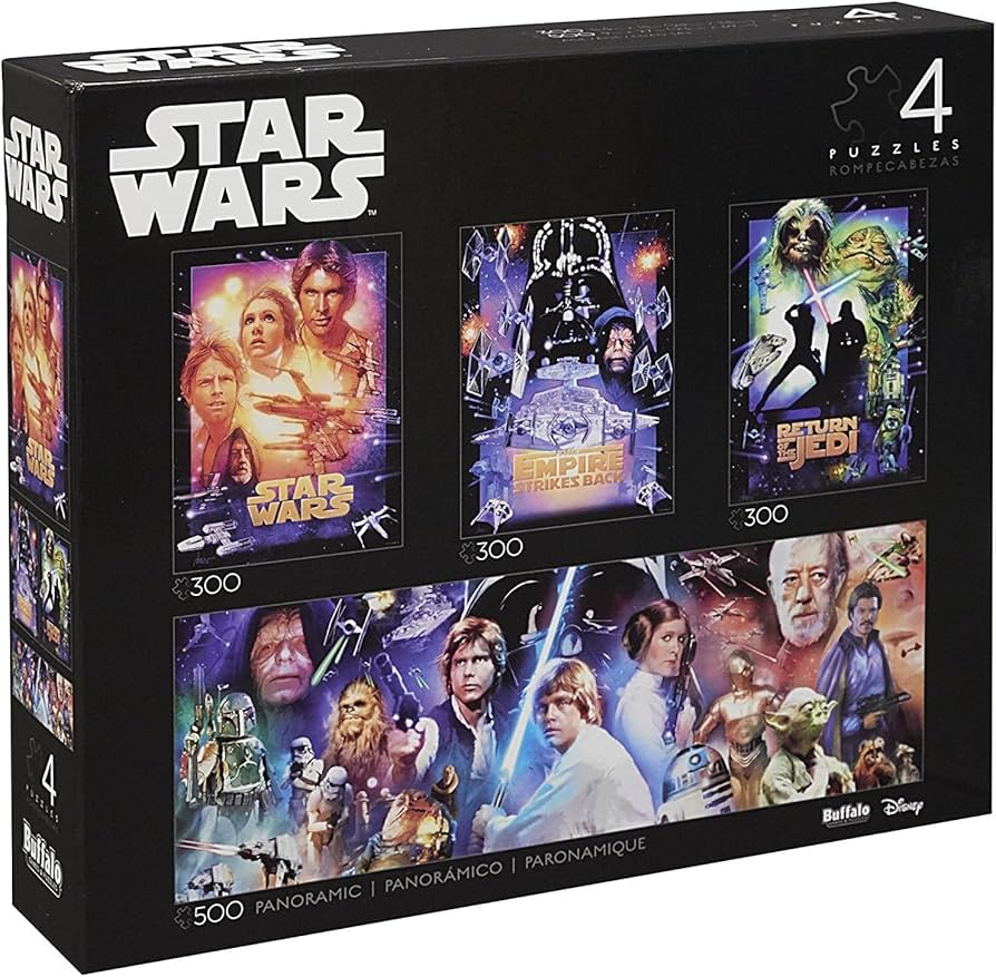 Amazon.com: Buffalo Games - Star Wars - 4 x 1 Multipack