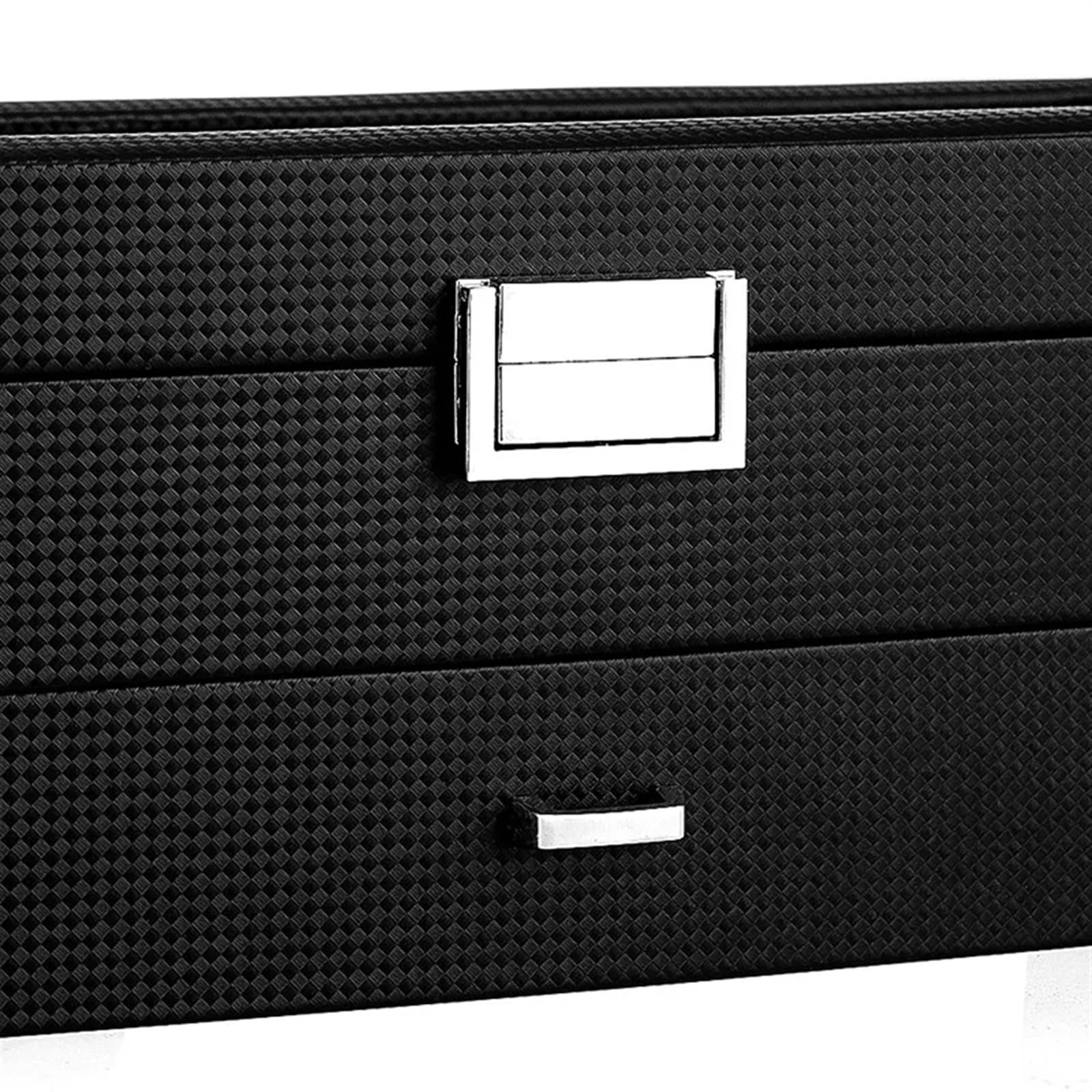 Caja de exhibición de Relojes, Caja de Madera para Relojes, cajón, Organizador con Tapa Transparente, para Guardar aretes, Joyas, Collares, Regalos, Vitrina para Guardar Relojes ()
