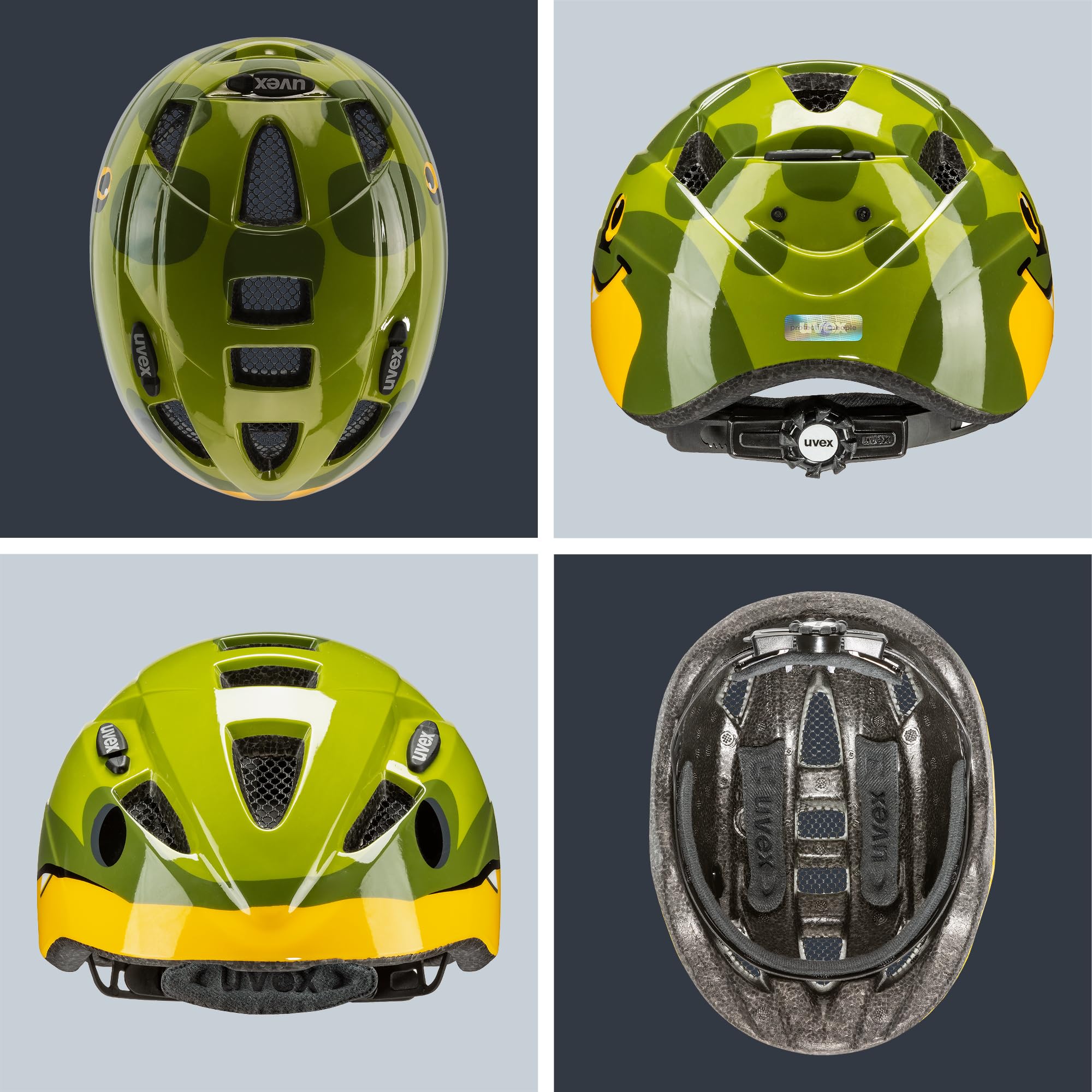 uvex Kid 2 - Leichter Fahrradhelm für Kinder - individuelle Größenanpassung - waschbare Innenausstattung
