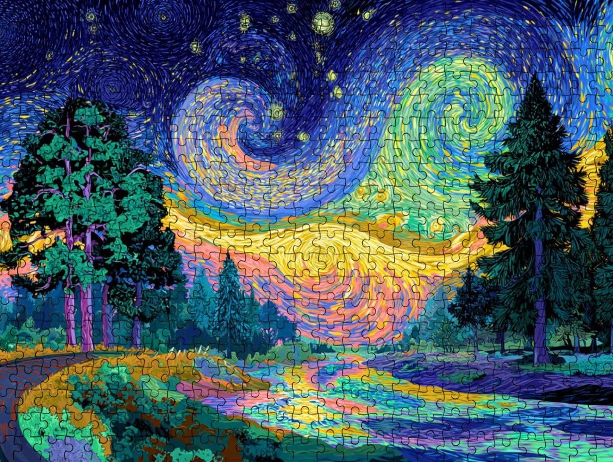Puzzle per Adulti 5000, Foresta Stellare, legno Classico Puzzles LDYQS6-626