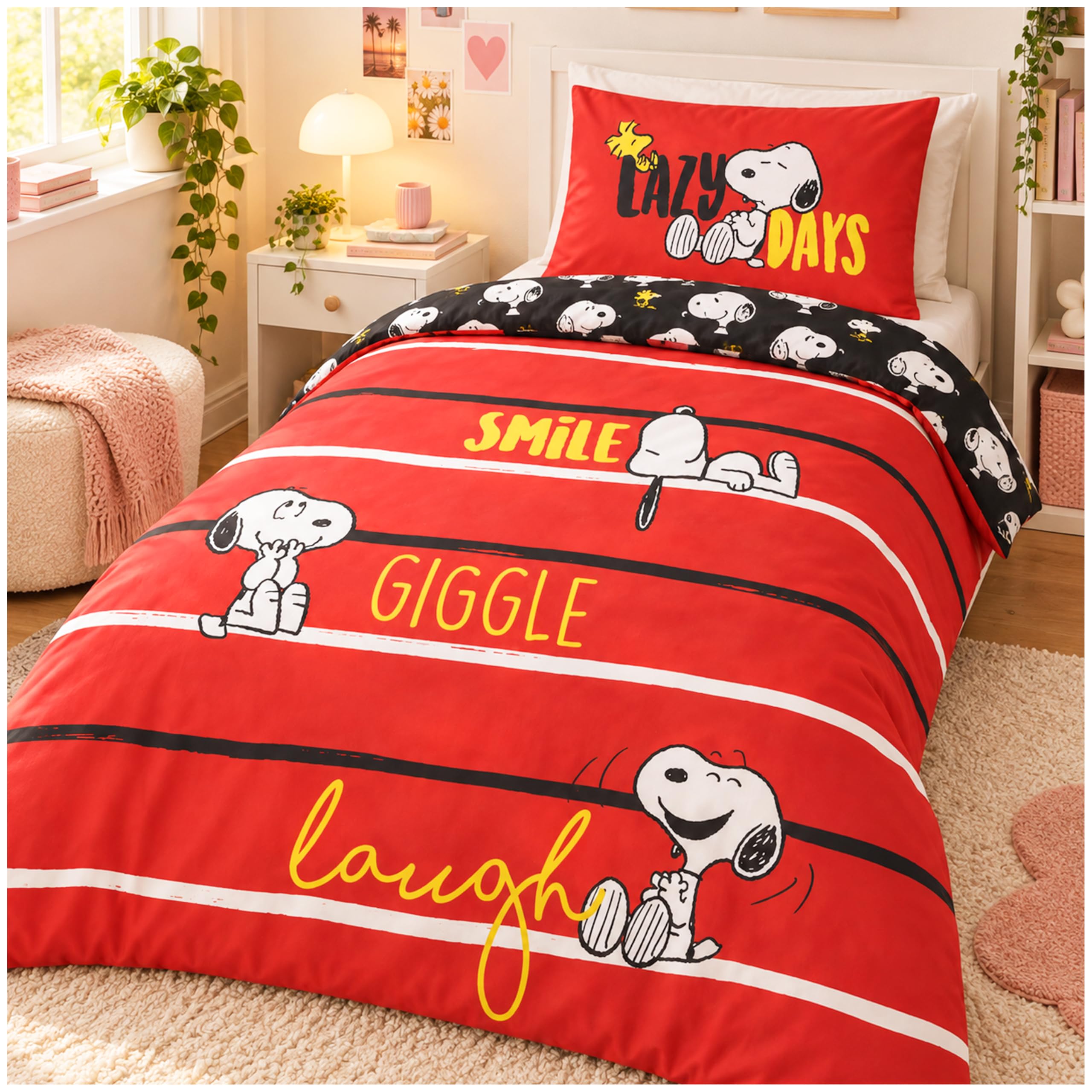 Get Trend Snoopy Single Duvet Cover Set for Kids and Teens — image 1
