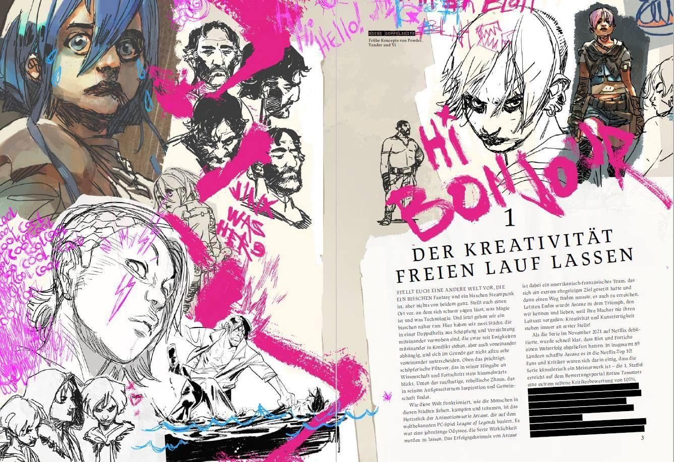 Hinter den Kulissen von Arcane: Buch zur Netflix-Animationsserie Arcane, die auf dem Videogame League of Legends basiert