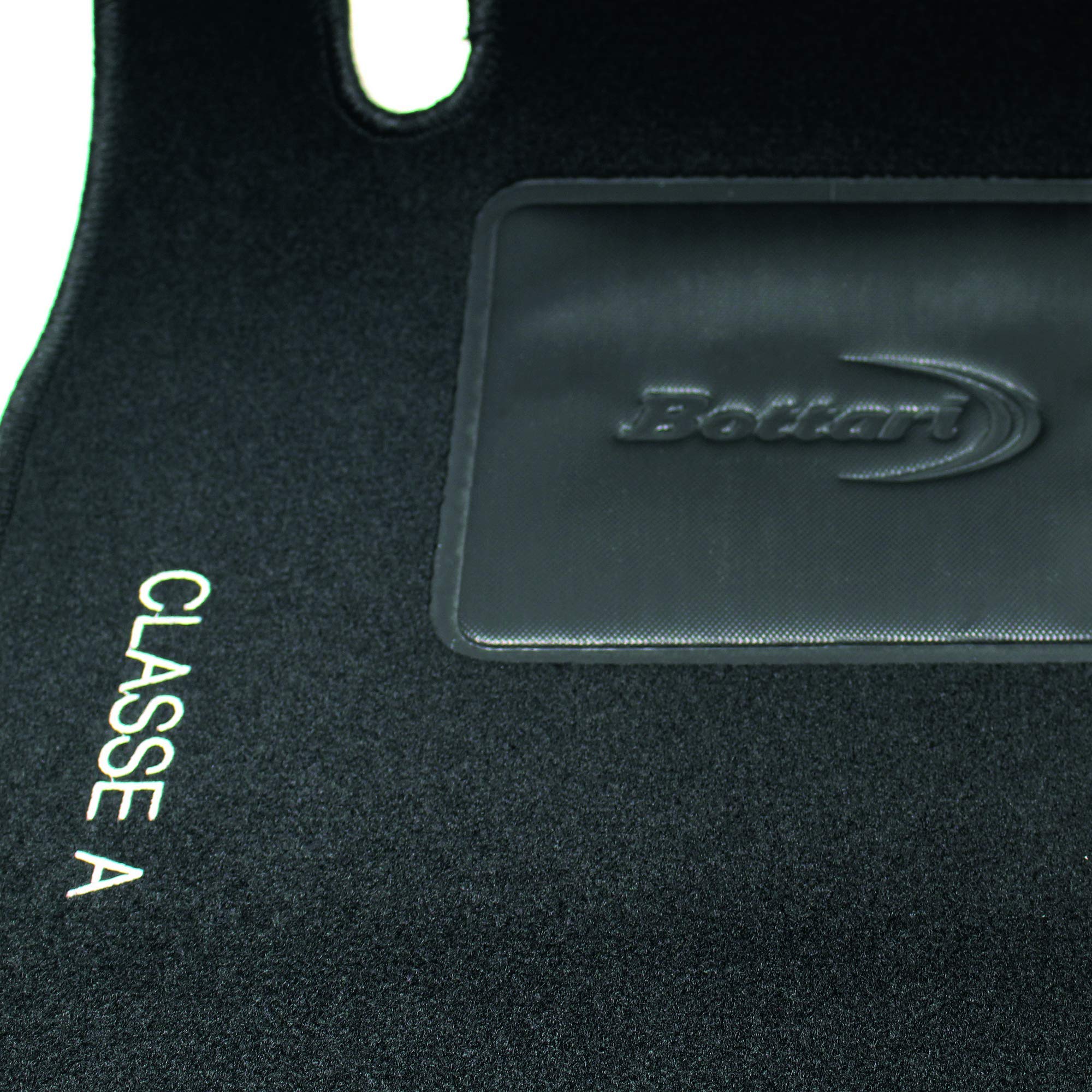 Bottari Set Tappeti Auto In Moquette Per Mercedes Classe GLK - 4 Pezzi, Nero, Made In Italy