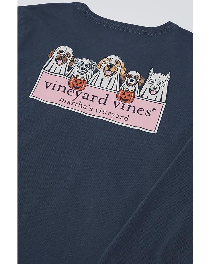 Vineyard Vines Kids Ghost Pups Logo Box Long-Sleeve Pocket Tee (Big Kid) - #2 of 2