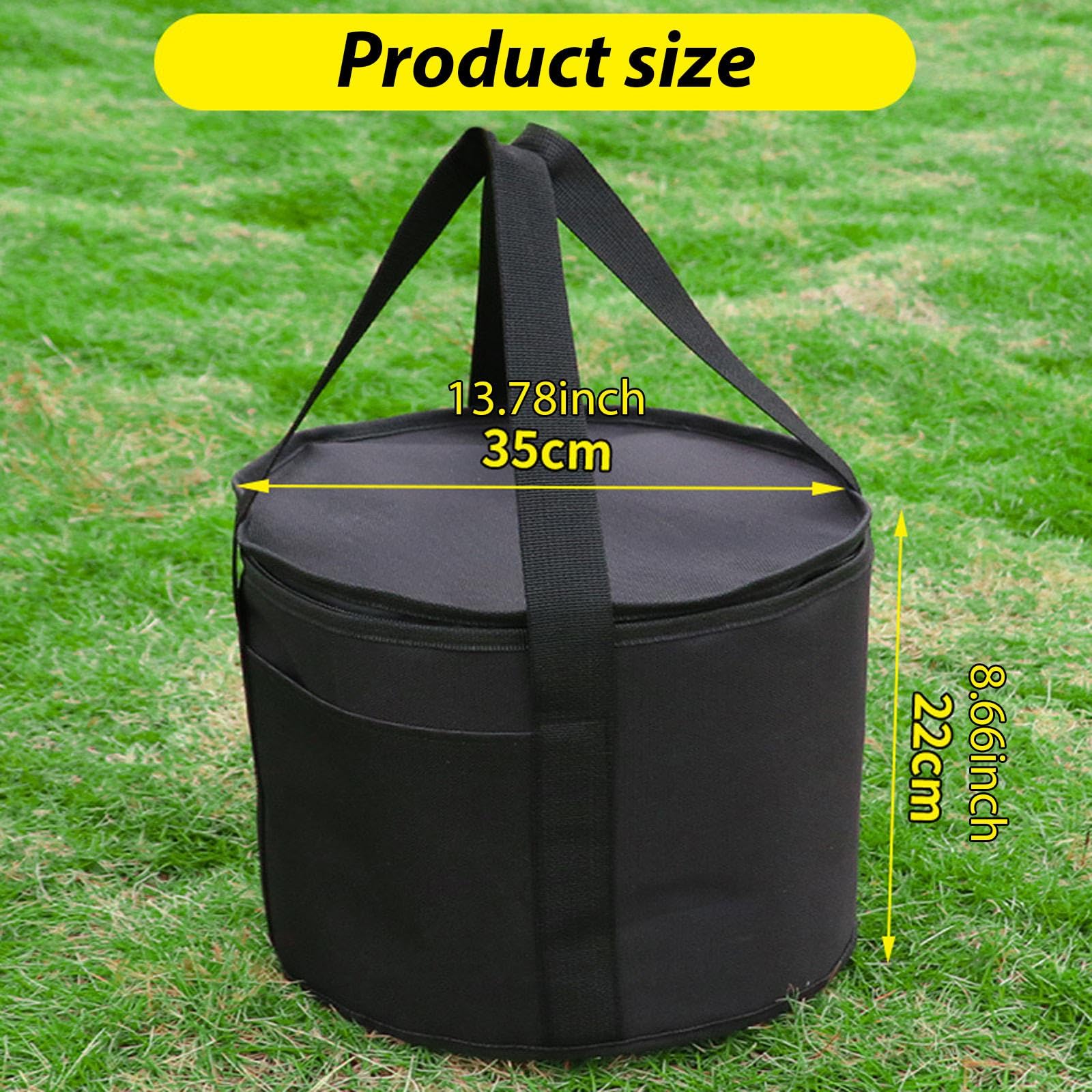 Campingkocher Tasche Aufbewahrungsbeutel für Grill Kochwerkzeug Tragetasche Oxford Material mit Stabilem Griff für Outdoor Barbecue Picknick Männer Ge