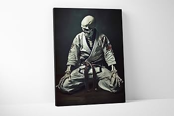 Amazon.com: Damdekoli Jiu Jitsu Skeleton Fighter Canvas