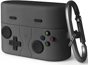 Geiomoo Funny Silicone Cover for Sony WF-1000XM6 Case, Cartoon Game Design with Carabiner (Dark Gray)