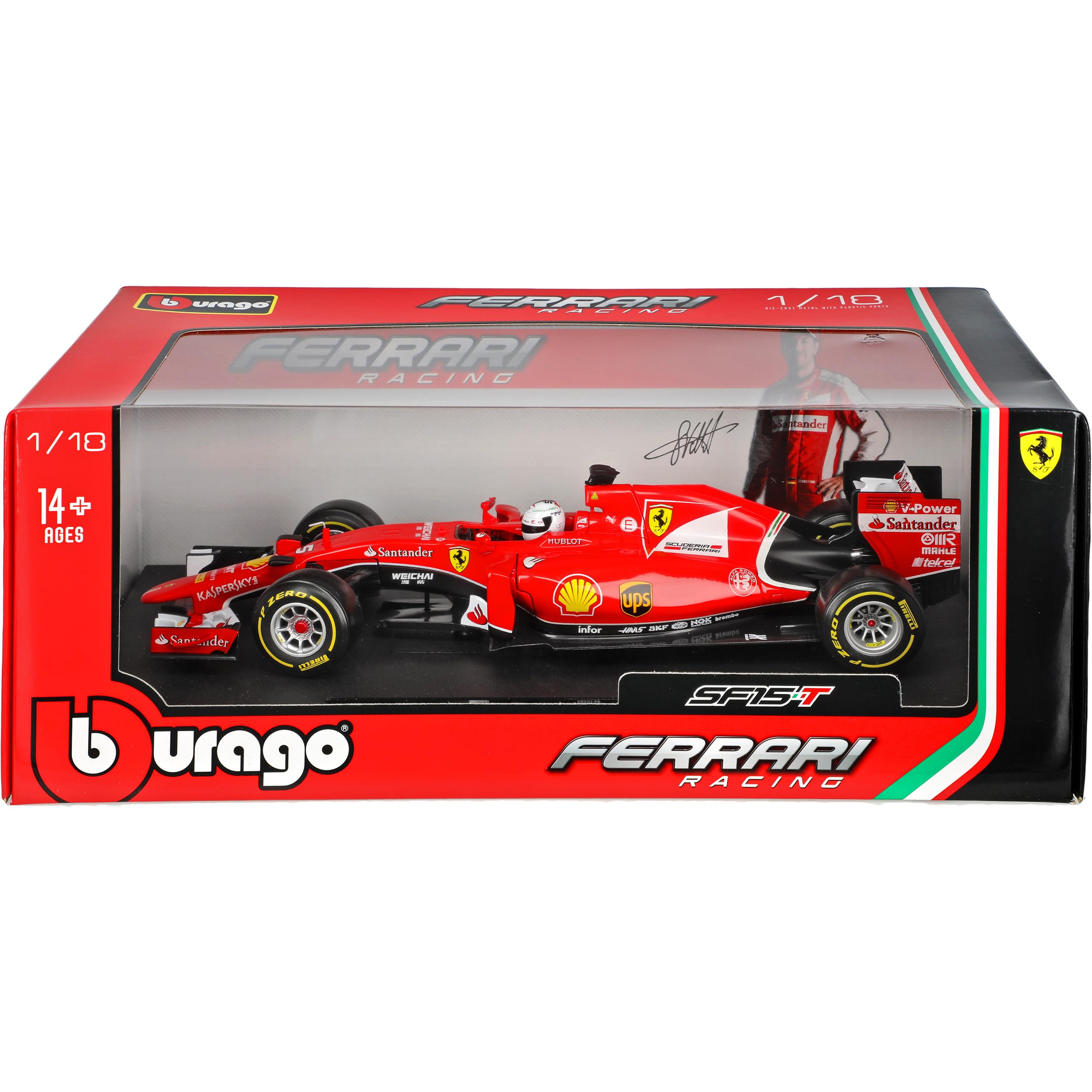 ミニカー Bburago Ferrari 1/18 S F15 T S. Vettel ミニカー Bburago Ferrari 1/18 S F15 T S. Vettel Bburago 1:24