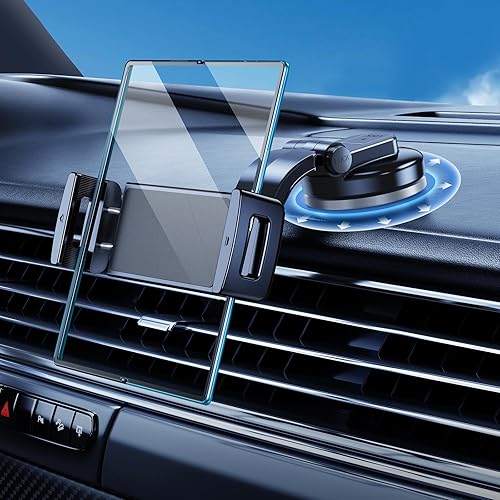 Soporte de teléfono de coche para Samsung Galaxy Z Fold 7 6 5 4 3 2 accesorios, soporte de succión plegabletableta para tablero de instrumentos