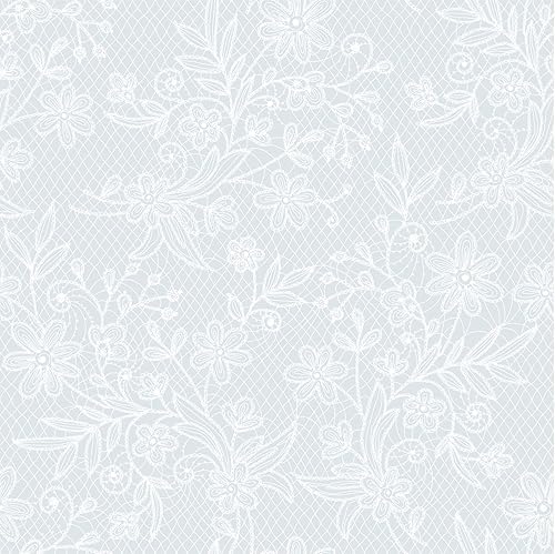 Exquisite Paquete de 12 manteles de plástico de alta calidad, diseño floral impreso, mantel de plástico desechable (blanco)