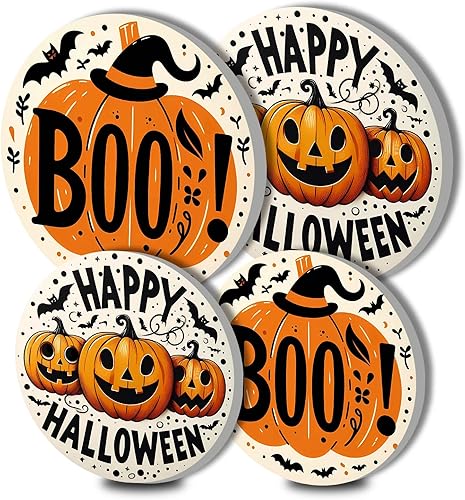 Miniatura 8 de Farmhouse Scenery - Juego de 4 fundas redondas para quemadores de estufas, 2 piezas de 8 pulgadas y 2 piezas de 10 pulgadas, fundas para quemadores