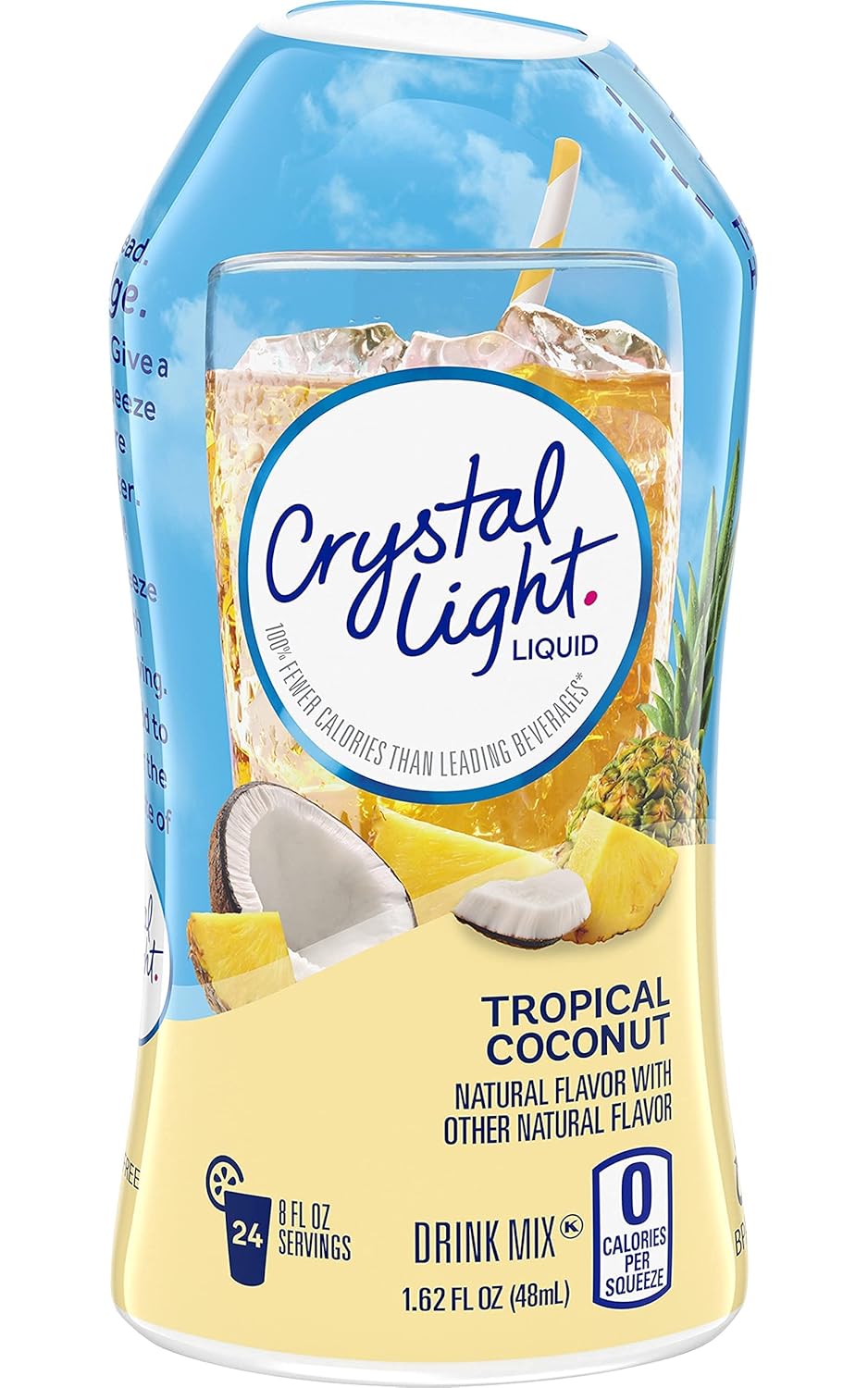 Crystal Light Liquid Variety Drink Mix 1.62 Fl Oz Mango Passionfruit, Berry Sangria, Tropical Coconut, Blackberry Lemonade (4 Count)