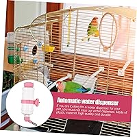 Vista 3 de 1 caja de conejo, conejo, conejo, erizo, hurón, cuenco, tazón, tazón, recipiente para perros, botella rosa de agua para conejos, jaulas pequeñas