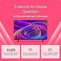 Vista 4 de VIZIO Smart TV Quantum 4K QLED HDR de 43 pulgadas con Dolby Vision HDR, juegos de PC a 120fps @1080p, WiFi 6, compatible con auriculares Bluetooth
