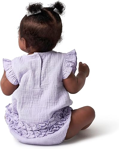 Miniatura 3 de Gerber Mameluco sin mangas con volantes para bebé niña