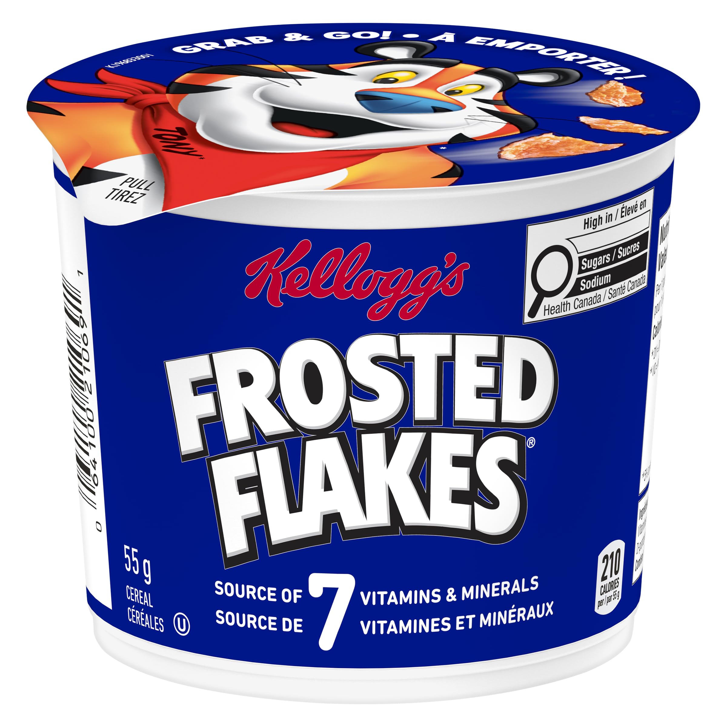 Kellogg's On-The-Go Frosted Flakes Cups - Spill-Free Breakfast