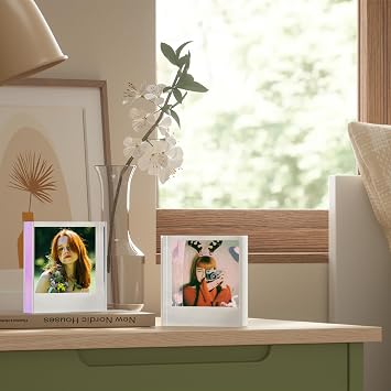WINKINE Polaroid Frame - Acrylic Picture Frame for Polaroid i-Type/600/SX-70 Film, 4.2'' x 3.5'' Photo Display Instax Film Display for Countertop, Tabletop