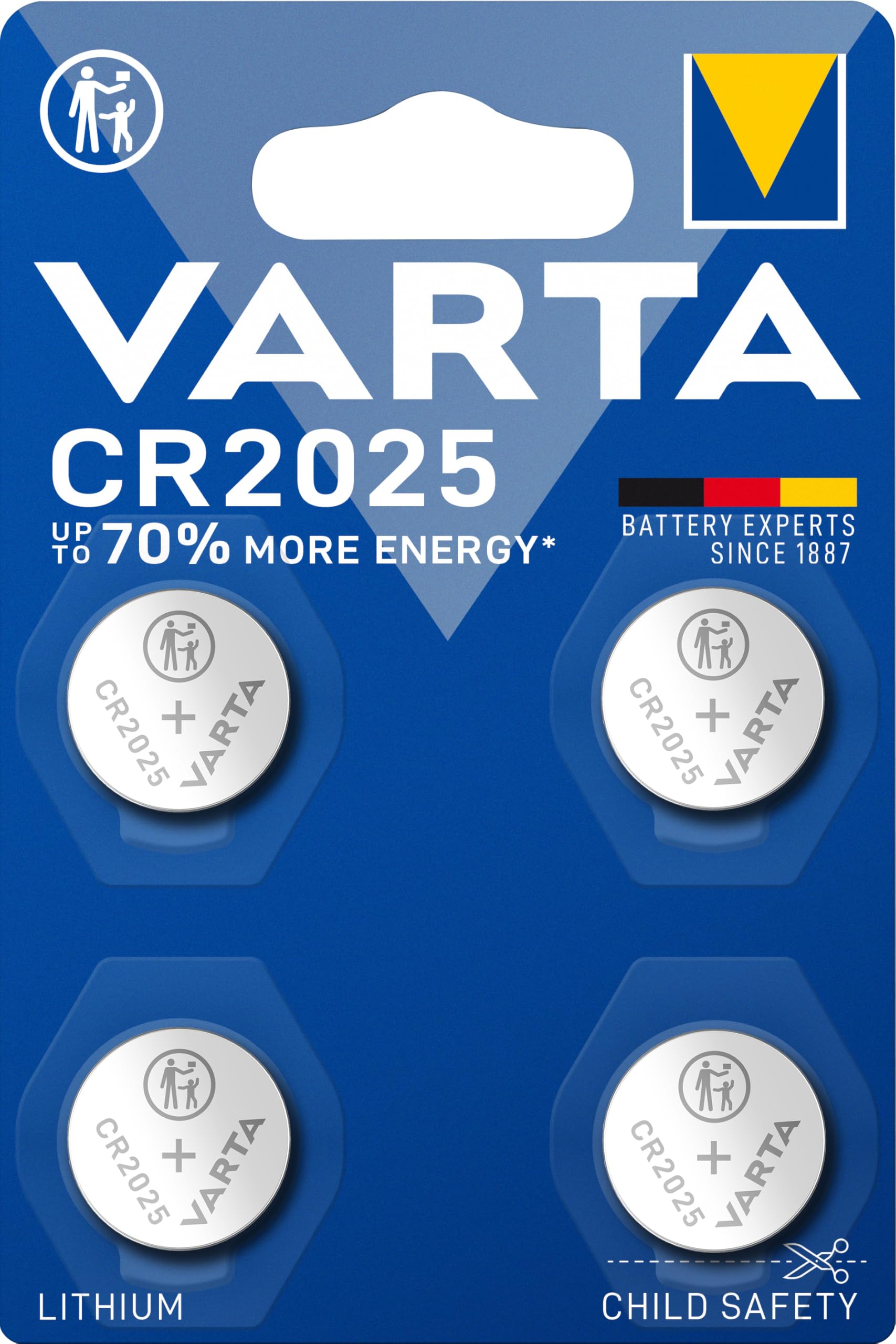 Varta Lithium Coin Cr2025 Blister 4
