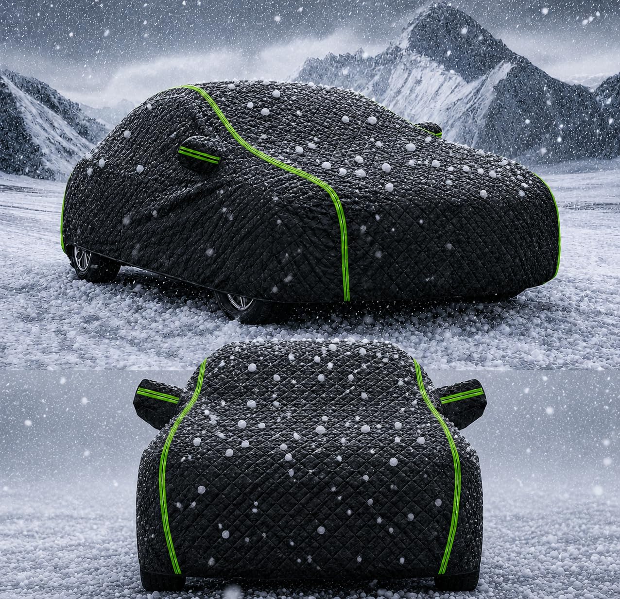 Housse de Voiture Anti Grêle pour Citroen Jumpy III M 2016-2025,Bâche Anti Grêle Voiture Imperméable,Anti-UV,Résistant À La Poussière,Doublure Intérieure en Coton dk06a