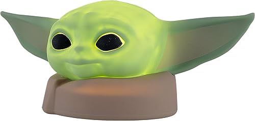 STAR WARS Luz nocturna blanda LED, lámpara Baby Yoda, silicona, funciona con batería o USB, Mandalorian, The Child, Grogu, edición de coleccionista,