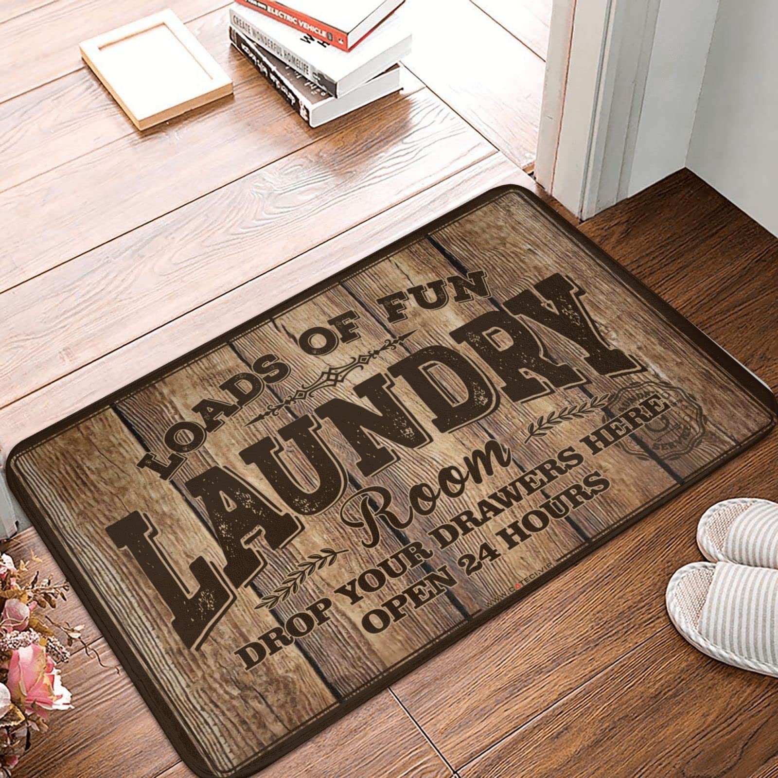 Tapis de porte pour buanderie et chambre d'homme style cool 50x80