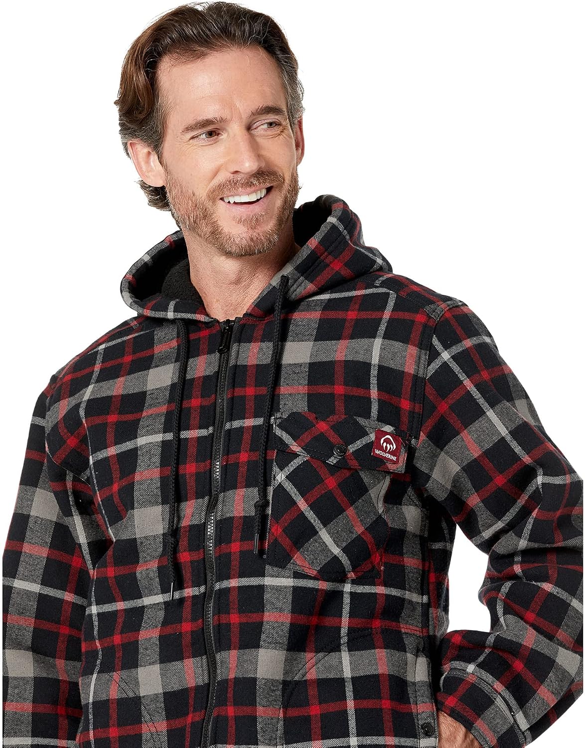 Wolverine Men's Bucksaw Sherpa Lined Shirt Jacket