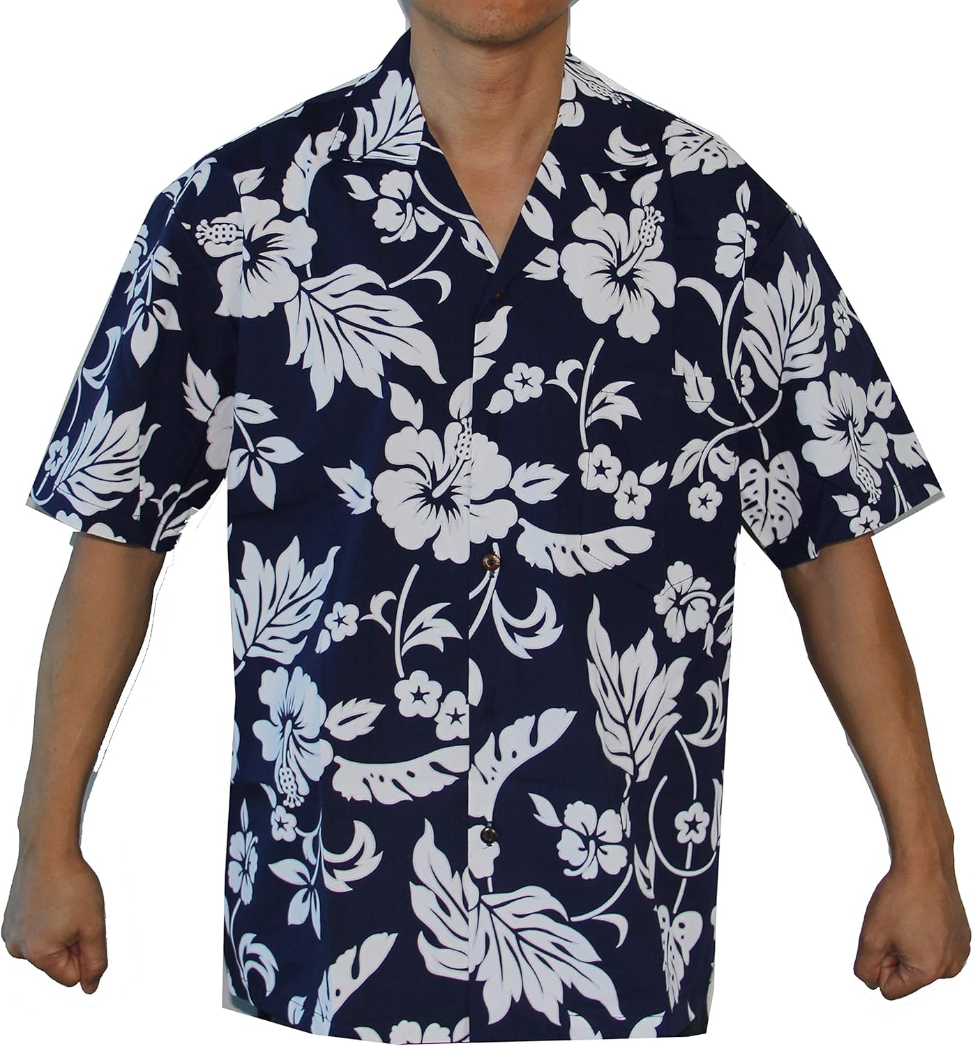 Alohawears Clothing Company Made in Hawaii! Men's Hibiscus Flower Classic Hawaiian Shirts