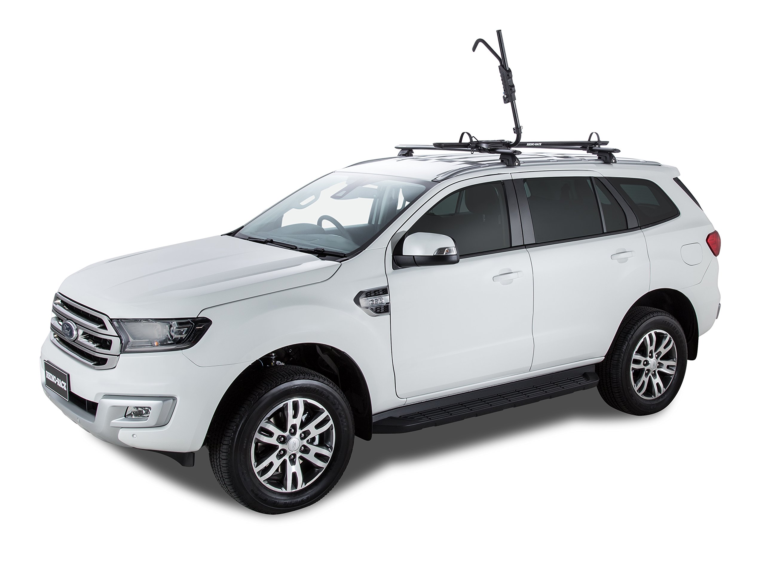 Rhino Rack Bike Roof Rack for Most Bikes, Secure Ratcheting Arm, Three ...