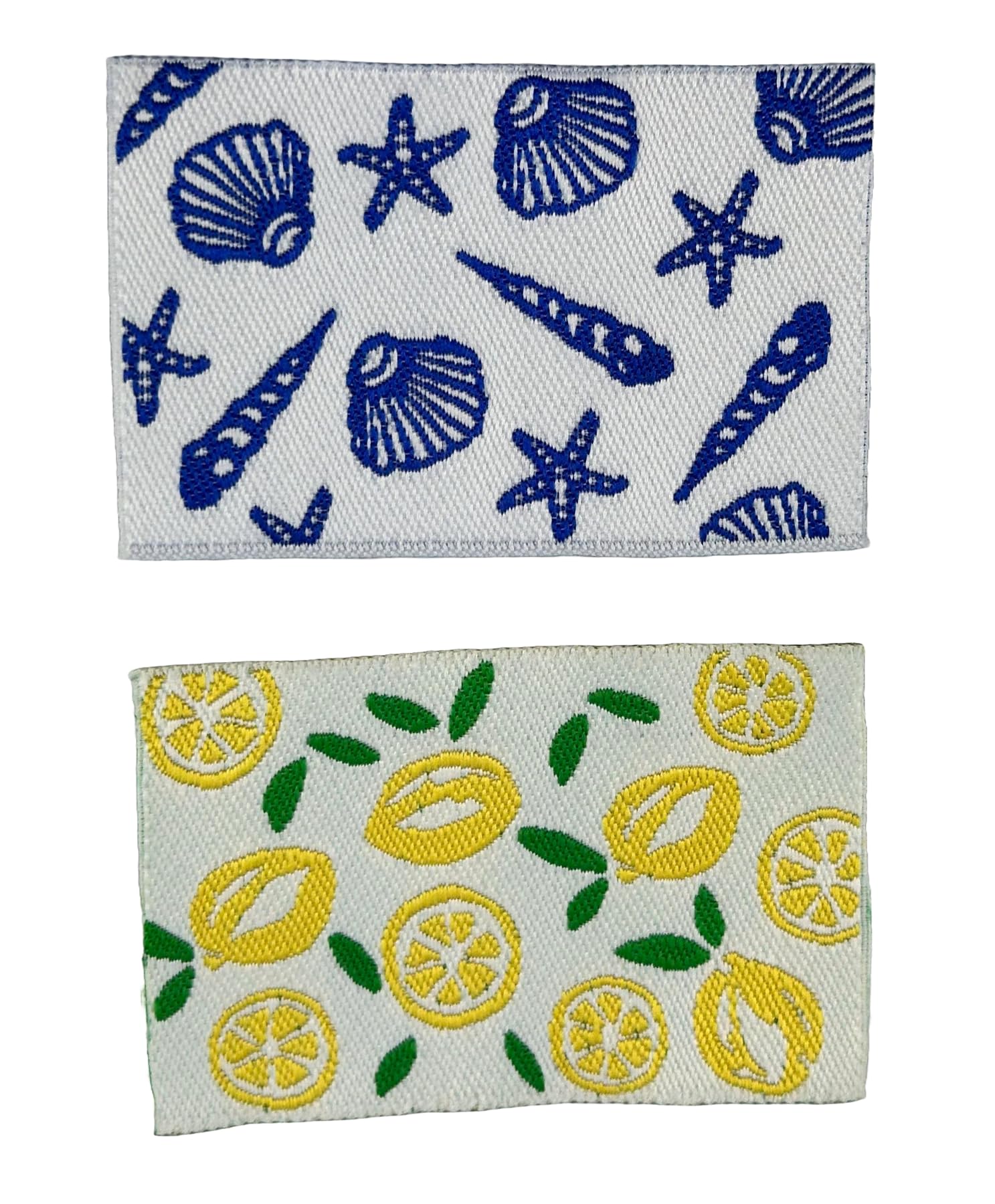Melody Jane Dolls House Tea Towels Lemons & Beach Themed Fabric 1:12 Scale Kitchen Accessory