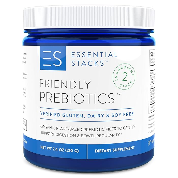 Buy Essential Stacks Friendly Prebiotics Organic PlantBased Dietary
