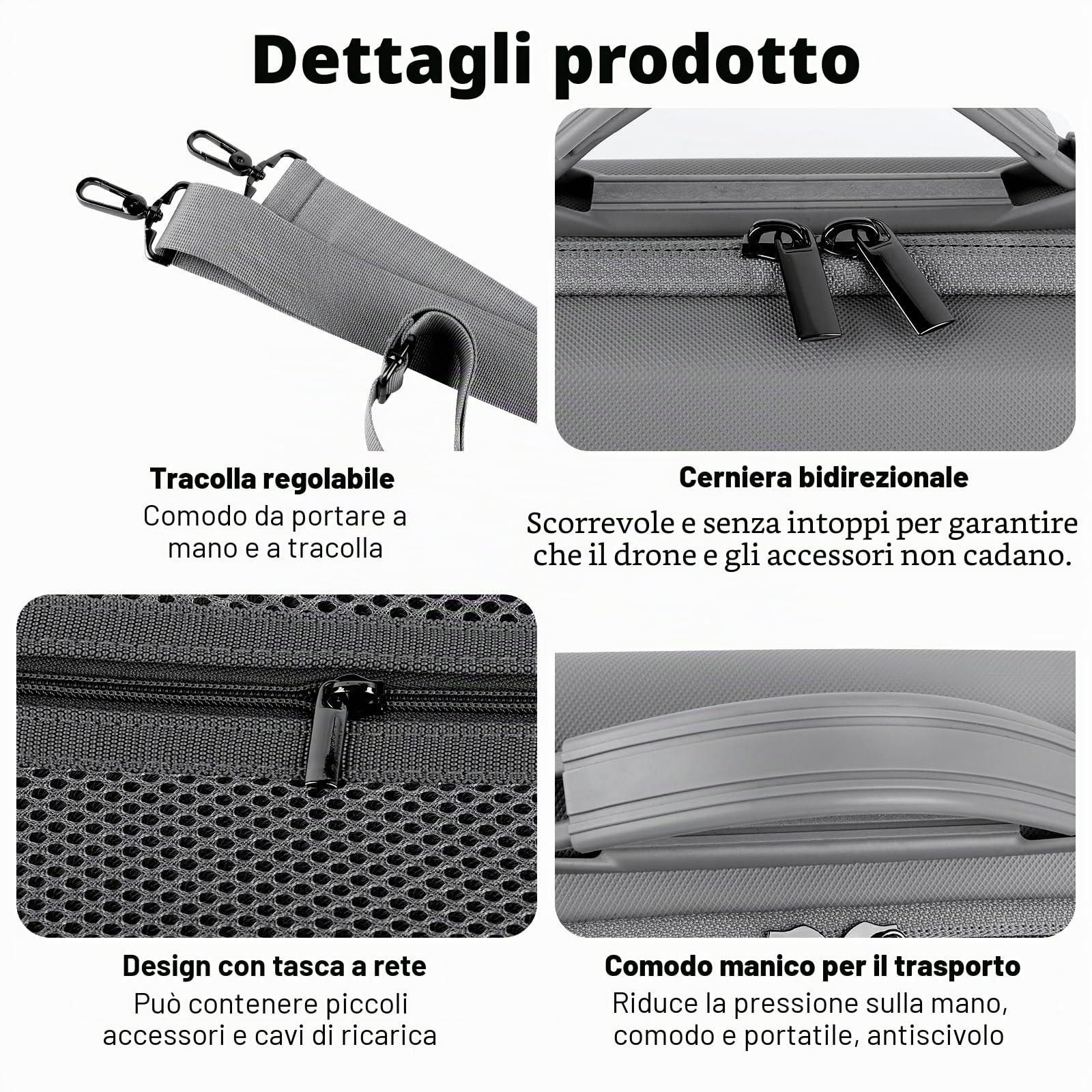 Custodia da Trasporto per DJI Neo,Borsa Portatile Compatta e Impermeabile per DJI Neo Fly More Combo,RC-N3 Telecomando e Accessori,Borsa da Viaggio Protetta per Drone