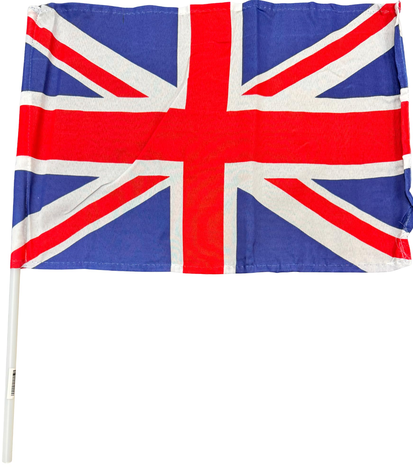 From .20p Union Jack Hand-Held Flag, 30 x 40 cm, Pack of 20, 100 and 500, British National Flag with Stick, 12 by 16 inches, England, St Georges, English (100)