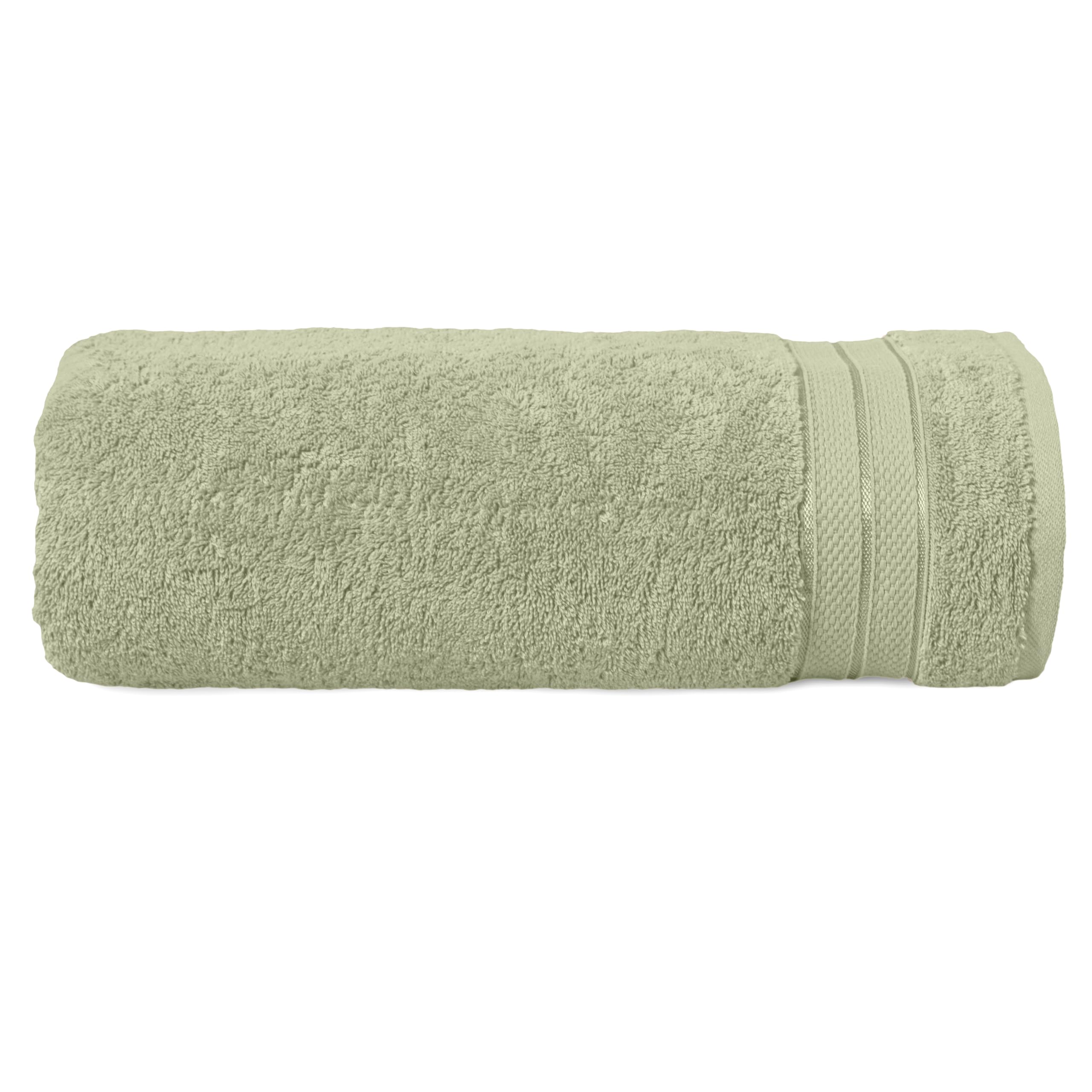 Elegant Comfort Three Line Popcorn Towel Set for Bathroom 35 x 70 inches, Premium Hotel Quality 1-Pack Jumbo Towels, 100% Turkish Cotton, Soft and Durable, Quick Dry and Highly Absorbent, Jade Green