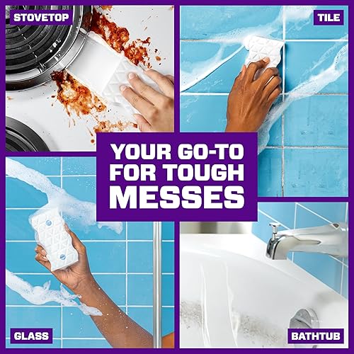 Miniatura 4 de Mr. Clean Paquete variado de borradores mágicos con limpiador multiusos ultra grueso, ultra espumoso y extra duradero, esponja mágica borrador
