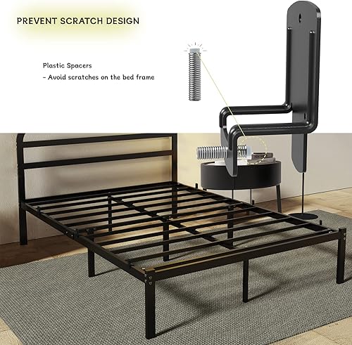 Miniatura 6 de HOMDOCK Juntas de colchón antideslizantes para mantener el colchón en su lugar, juego de 6 agarradores de colchón, tapóndeflector antideslizante