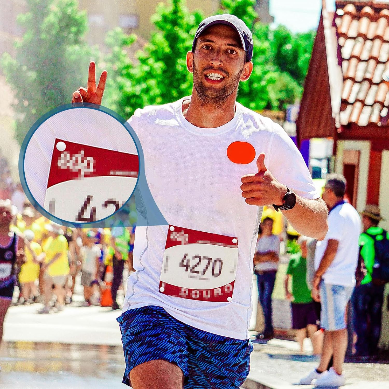 10 Pairs Running Bib Magnets, Magnetic Race Bib Clips Marathon Bib Clips Running Bib Buckles Bib Fasteners for Runners Running Accessories for Triathlon Run Cycling