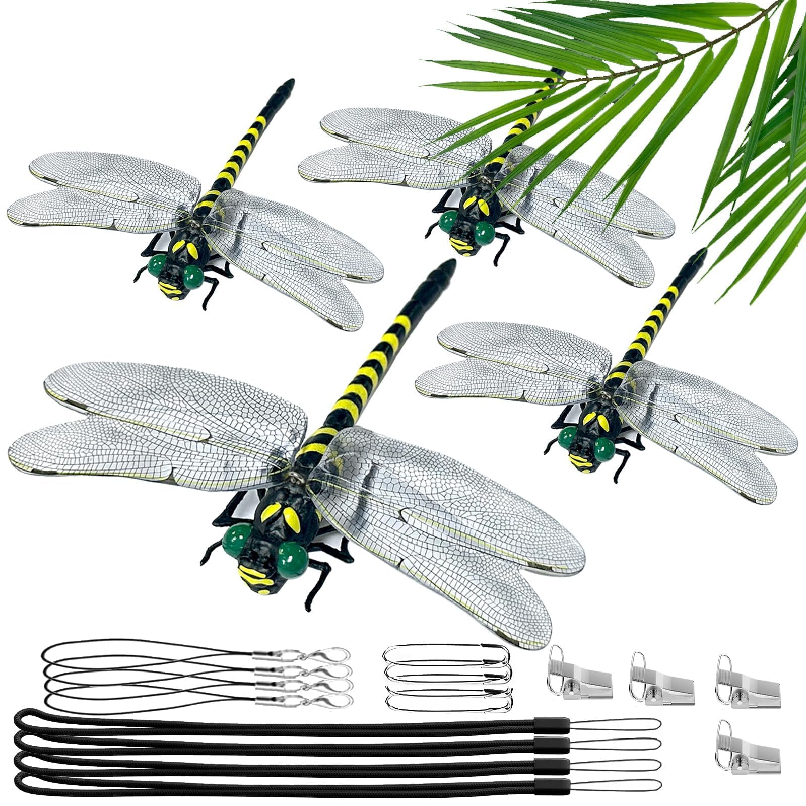 Amazon.co.jp: （4個入）12CM リアル虫除けトンボ 虫よけグッズ 蜻蛉